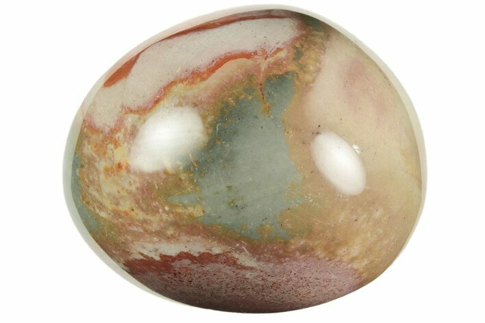 Polished Polychrome Jasper Palm Stone - Madagascar #217878